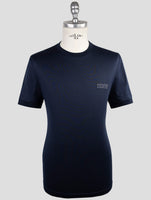 Kiton Knt Blue Cotton T-Shirt