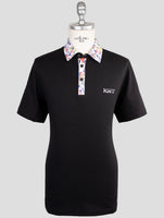 Kiton Knt Black Cotton Polo