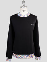 Kiton Knt Black Cotton Sweater Crewneck