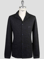 Kiton Knt Dark Gray Wool Cotton Shirt