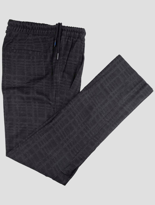 Kiton Knt Dark Gray Cashmere Cotton Pants