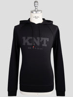 Kiton Knt Black Viscose Ea Sweater Hoodie