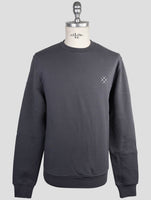 Kiton Knt Gray Cotton Sweater Crewneck