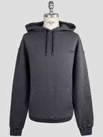 Kiton Knt Gray Cotton Sweater Hoodie