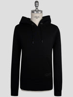 Kiton Knt Black Viscose Ea Sweater Hoodie
