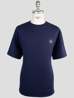 Kiton Knt Blue Cotton T-Shirt