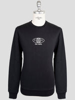 Kiton Knt Black Cotton Sweater Crewneck