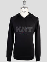Kiton Knt Black Viscose Ea Sweater Hoodie