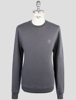 Kiton Knt Gray Cotton Sweater Crewneck