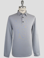 Kiton Knt Gray Cotton Ea Sweater Polo