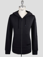 Kiton Knt Blue Cotton Sweater Full Zip