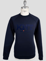 Kiton Knt Blue Cotton Sweater Crewneck
