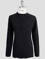 Kiton Knt Black Cotton Sweater Crewneck