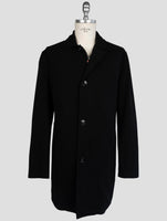Kiton Black Cashmere Overcoat