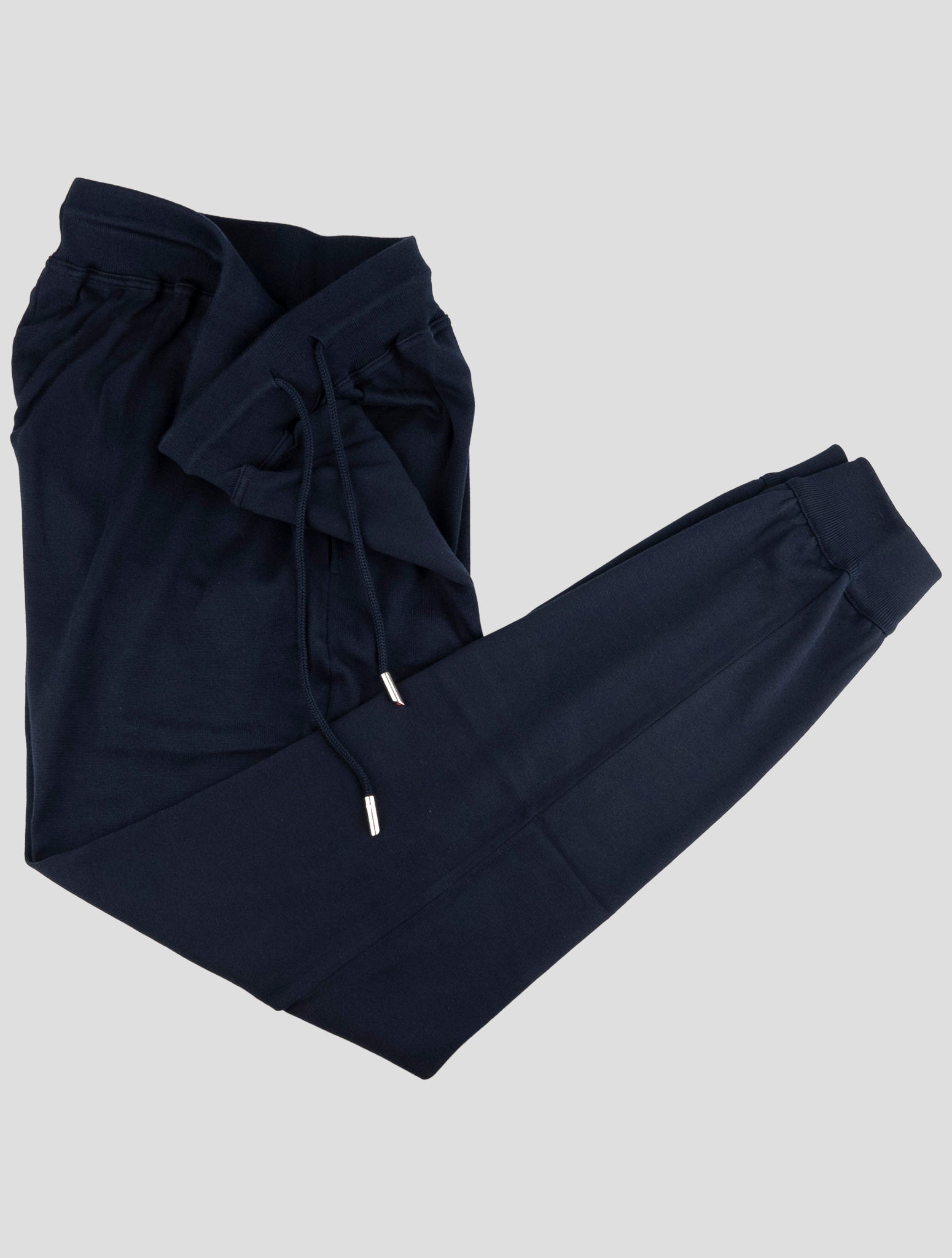 Kiton Blue Cotton Jogging Pants