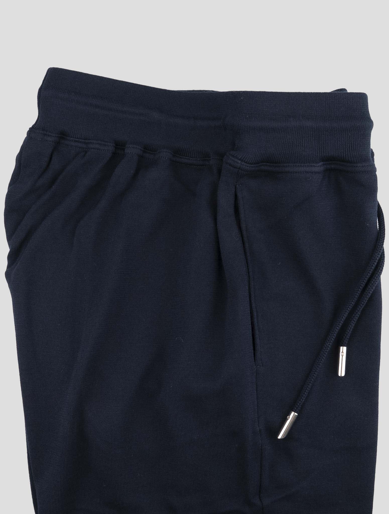 Kiton Blue Cotton Jogging Pants
