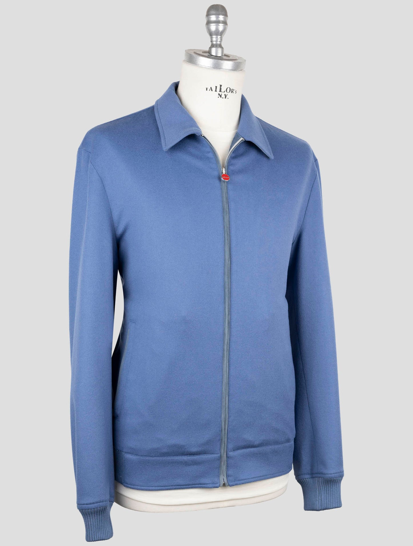 Kiton Light Blue Cashmere Coat