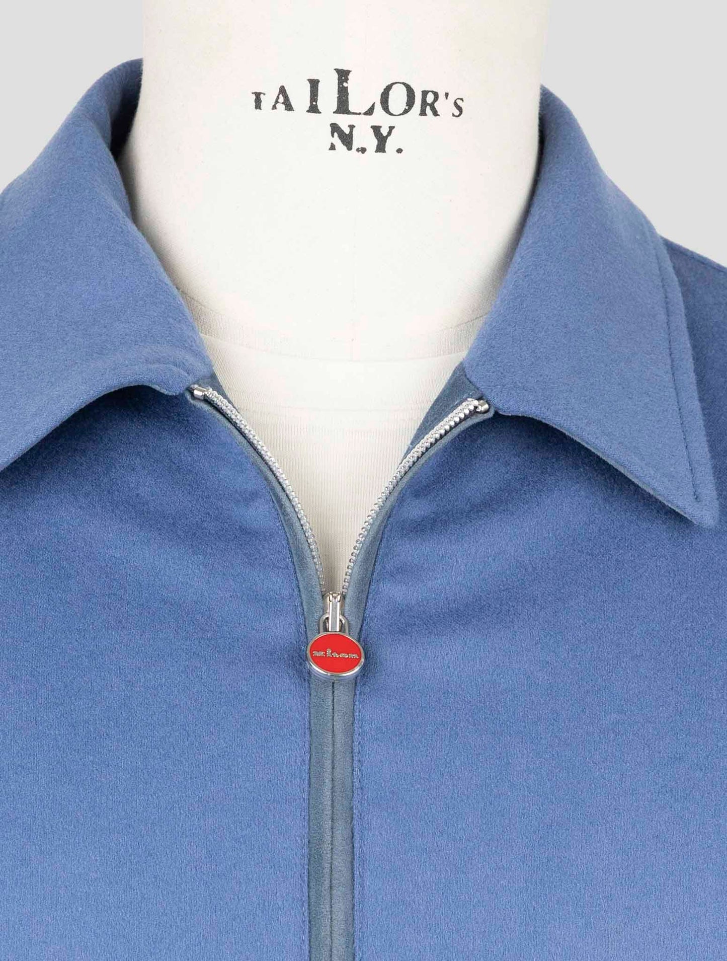 Kiton Light Blue Cashmere Coat