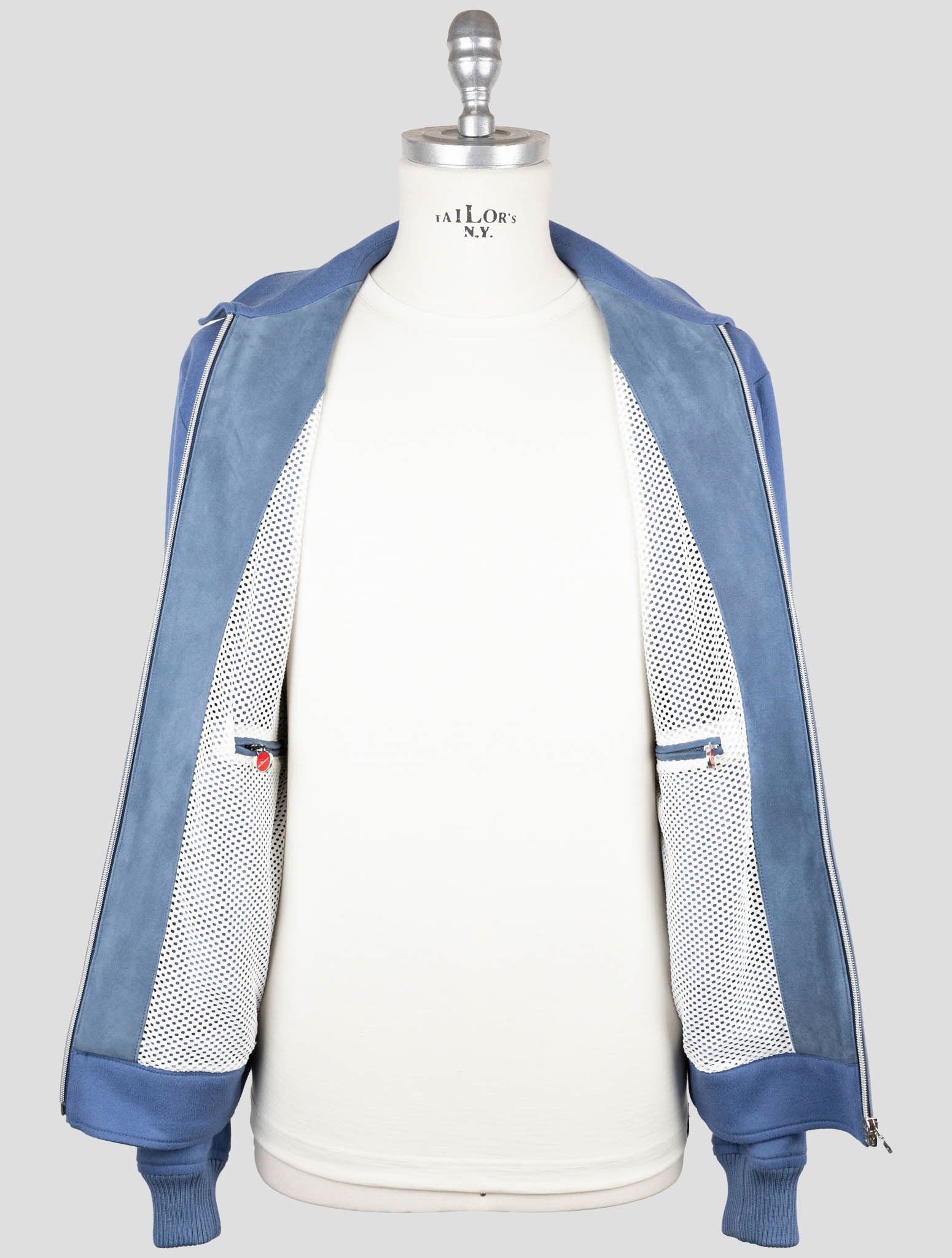 Kiton Light Blue Cashmere Coat