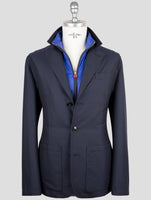 Kiton Dark Blue Cashmere Pa Coat
