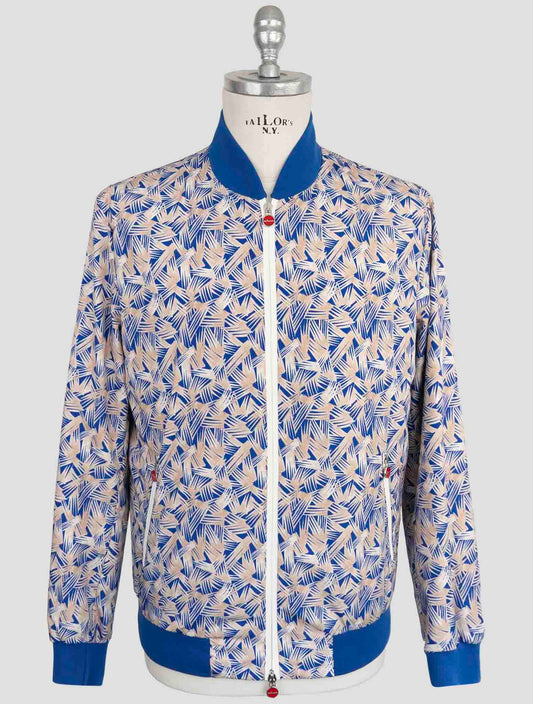 Kiton Blue Beige Pl Coat