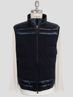 Kiton Blue Pa Ea Pu Coat Gilet