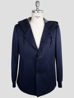 Kiton Knt Blue Wool Blazer