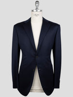 Kiton Knt Blue Wool Suit