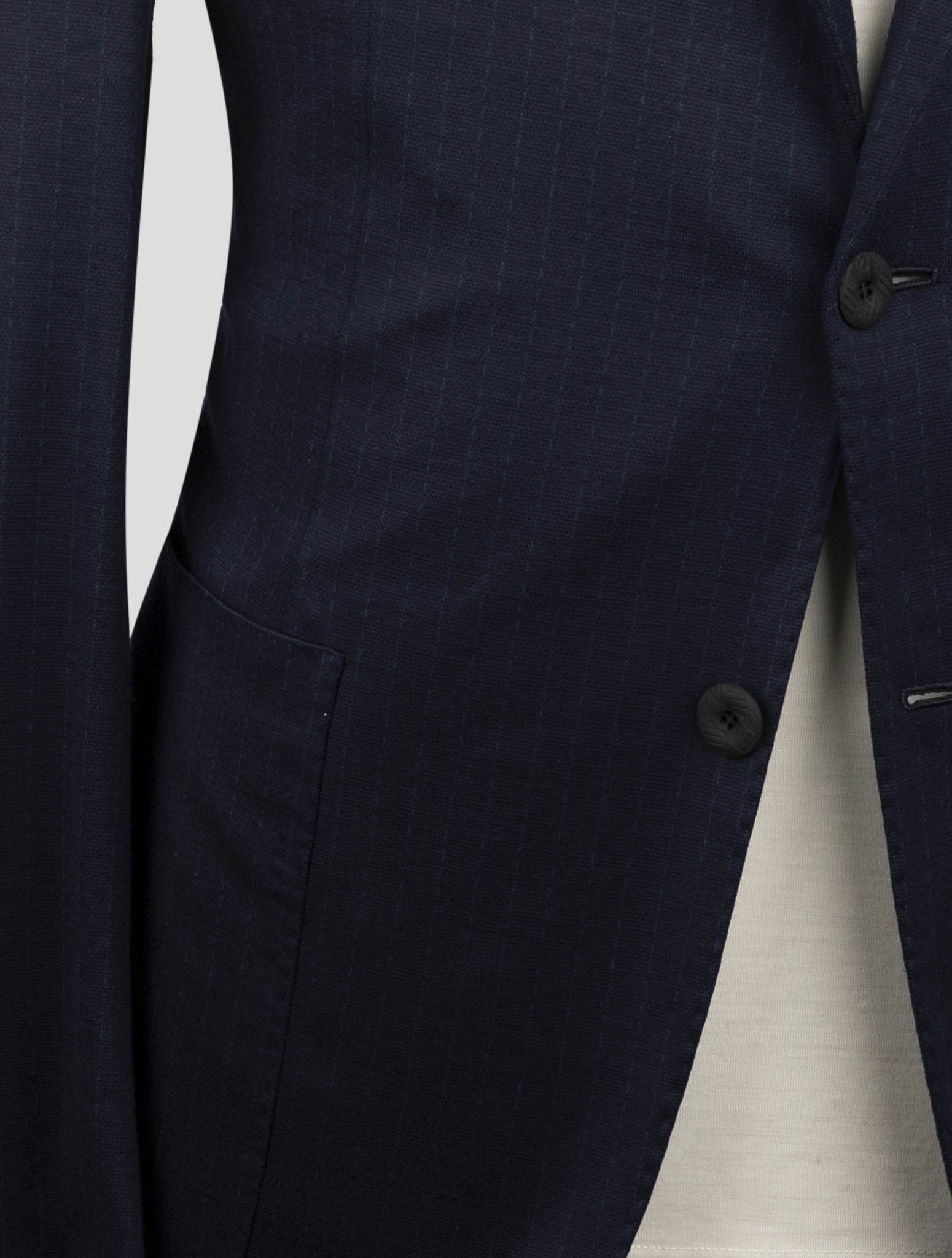 Kiton Knt Blue Wool Suit