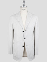 Kiton Knt Gray Cotton Pl Velvet Suit