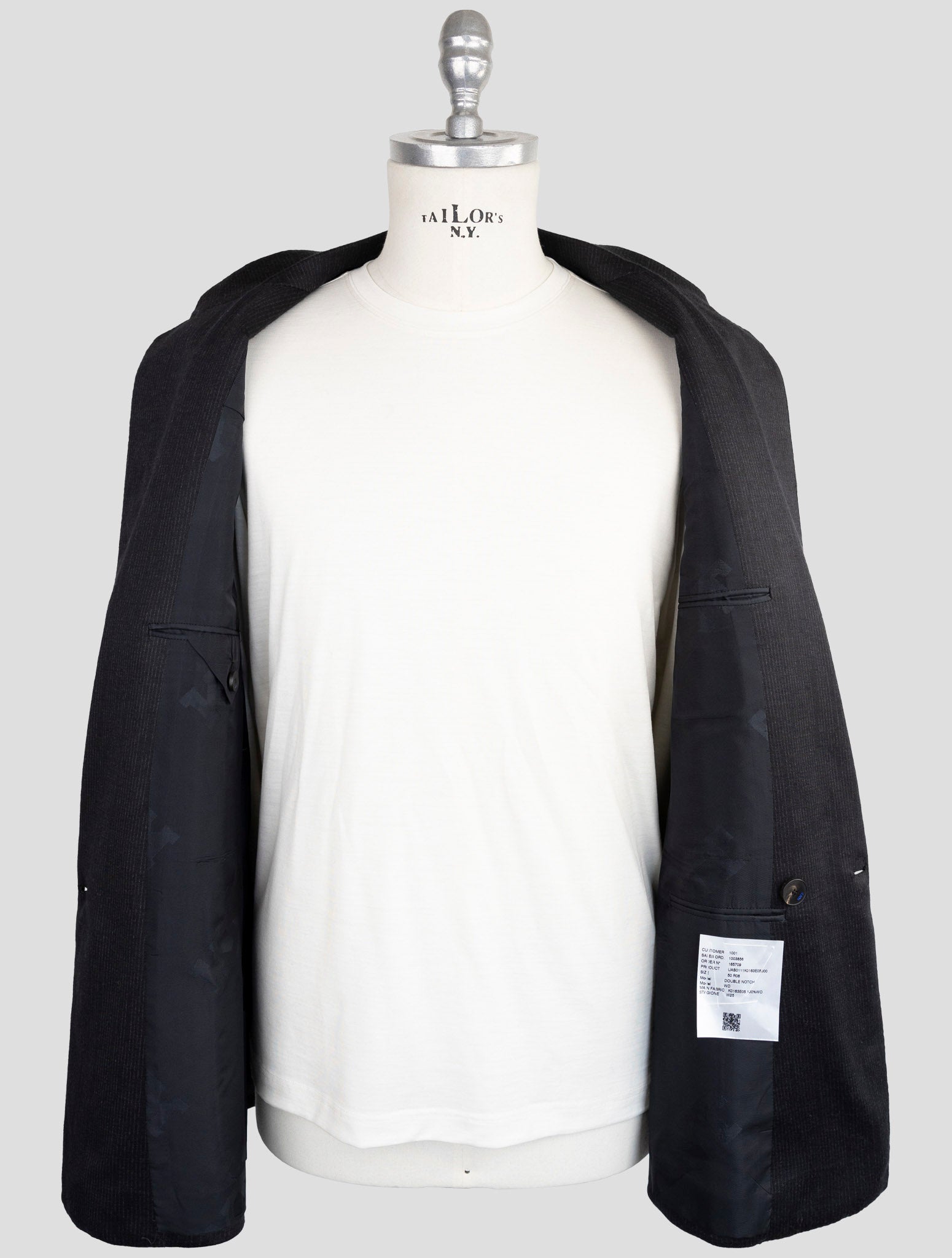 Kiton Knt Blue Wool Suit