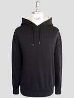Kiton Knt Blue Cotton Sweater Hoodie