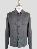Kiton Knt Gray Cashmere Pa Ea Overshirt