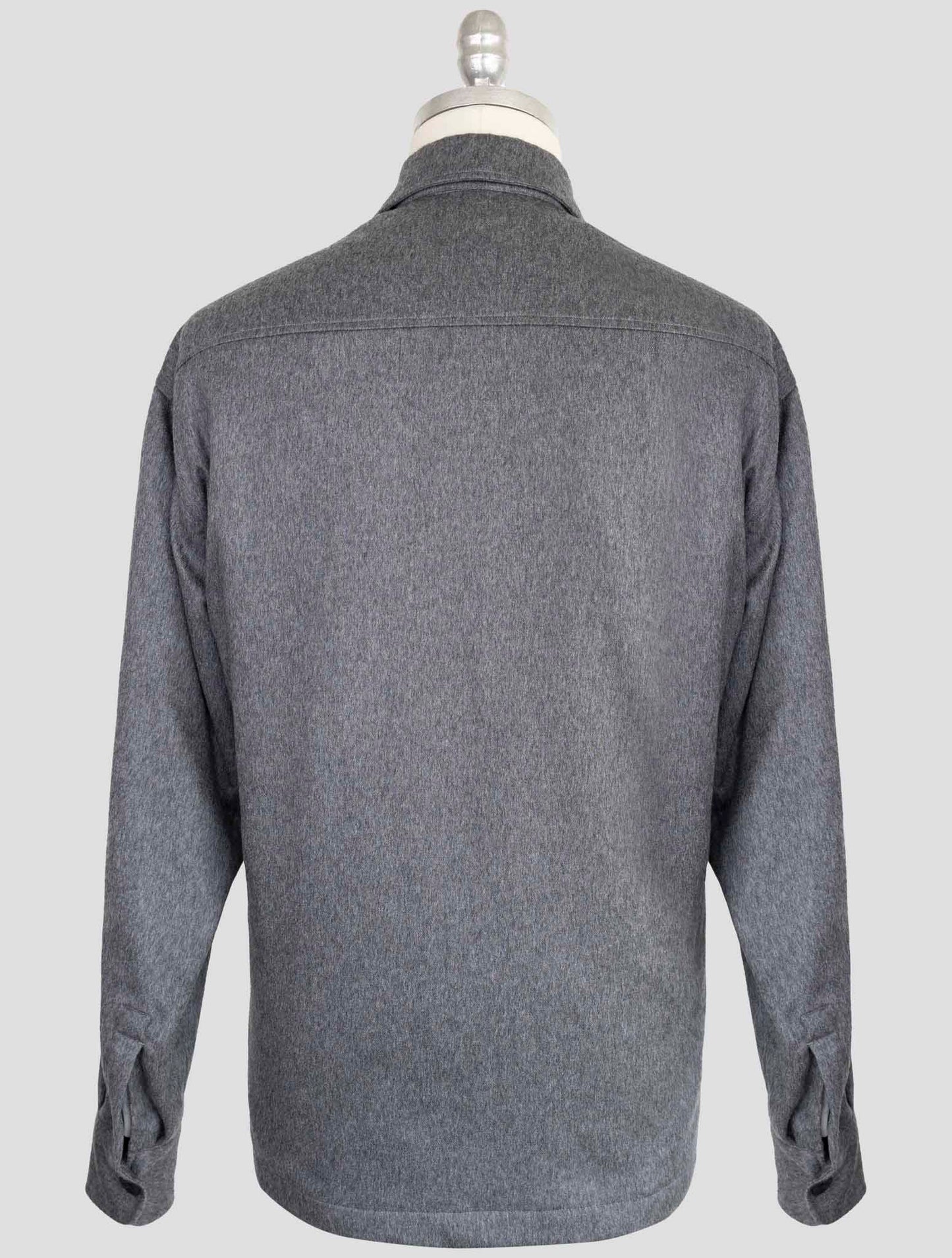 Kiton Knt Gray Cashmere Pa Ea Overshirt