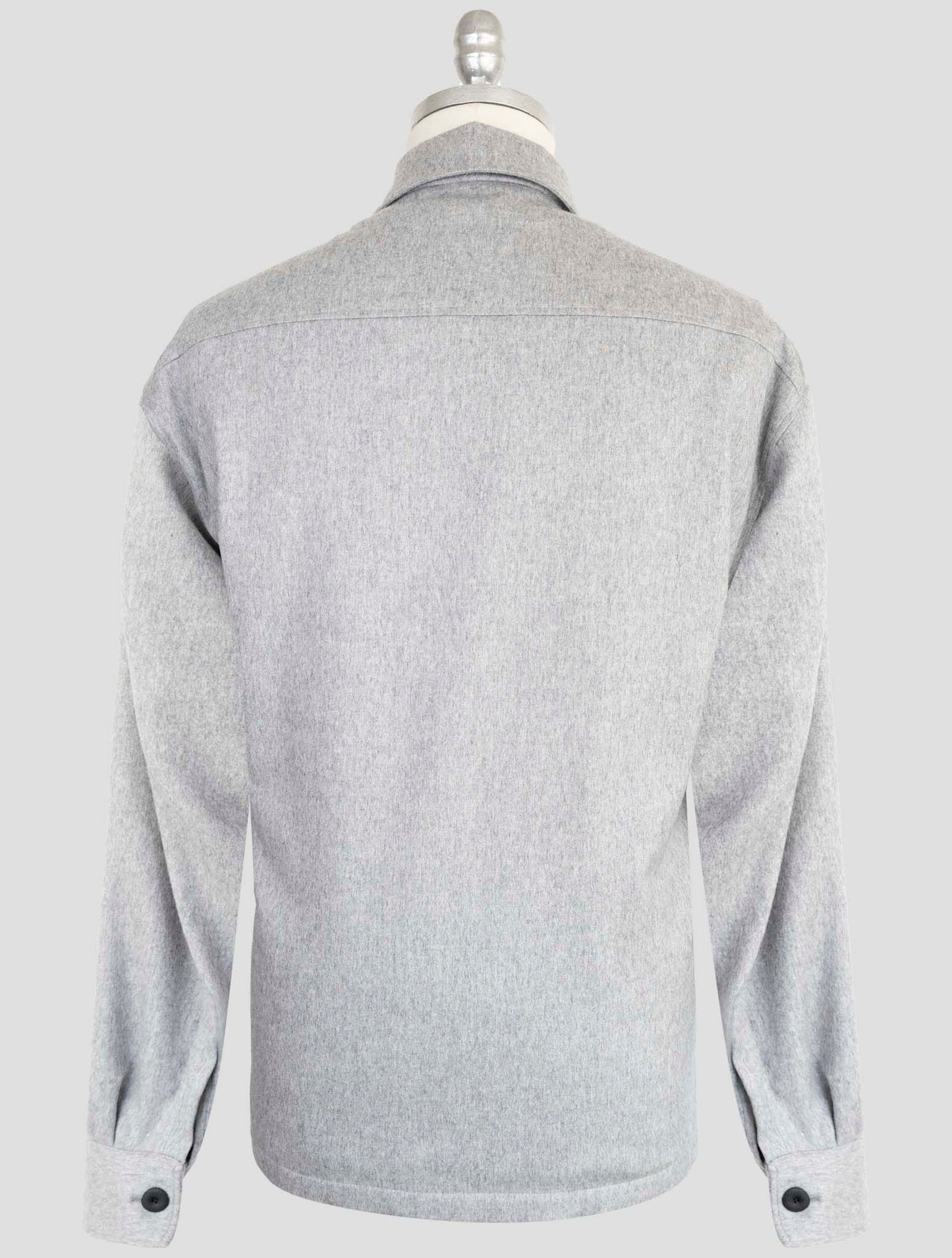 Kiton Knt Gray Cashmere Pa Ea Overshirt