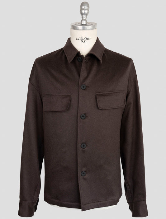 Kiton Knt Brown Cashmere Pa Ea Overshirt