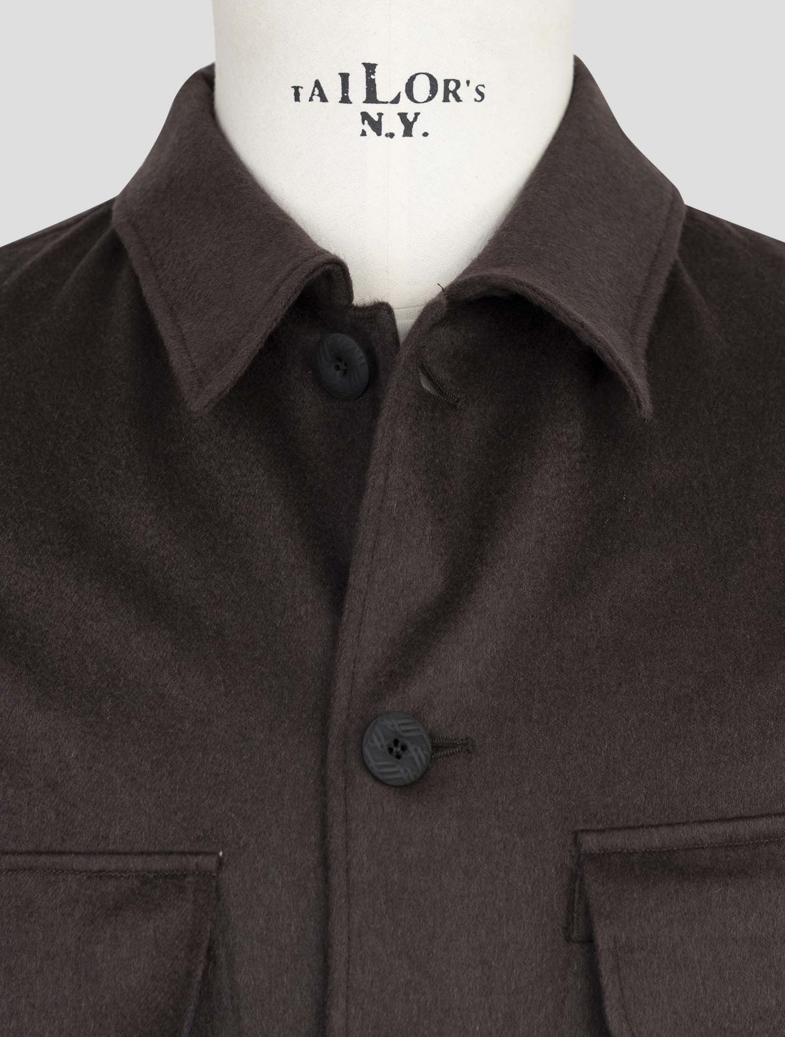 Kiton Knt Brown Cashmere Pa Ea Overshirt