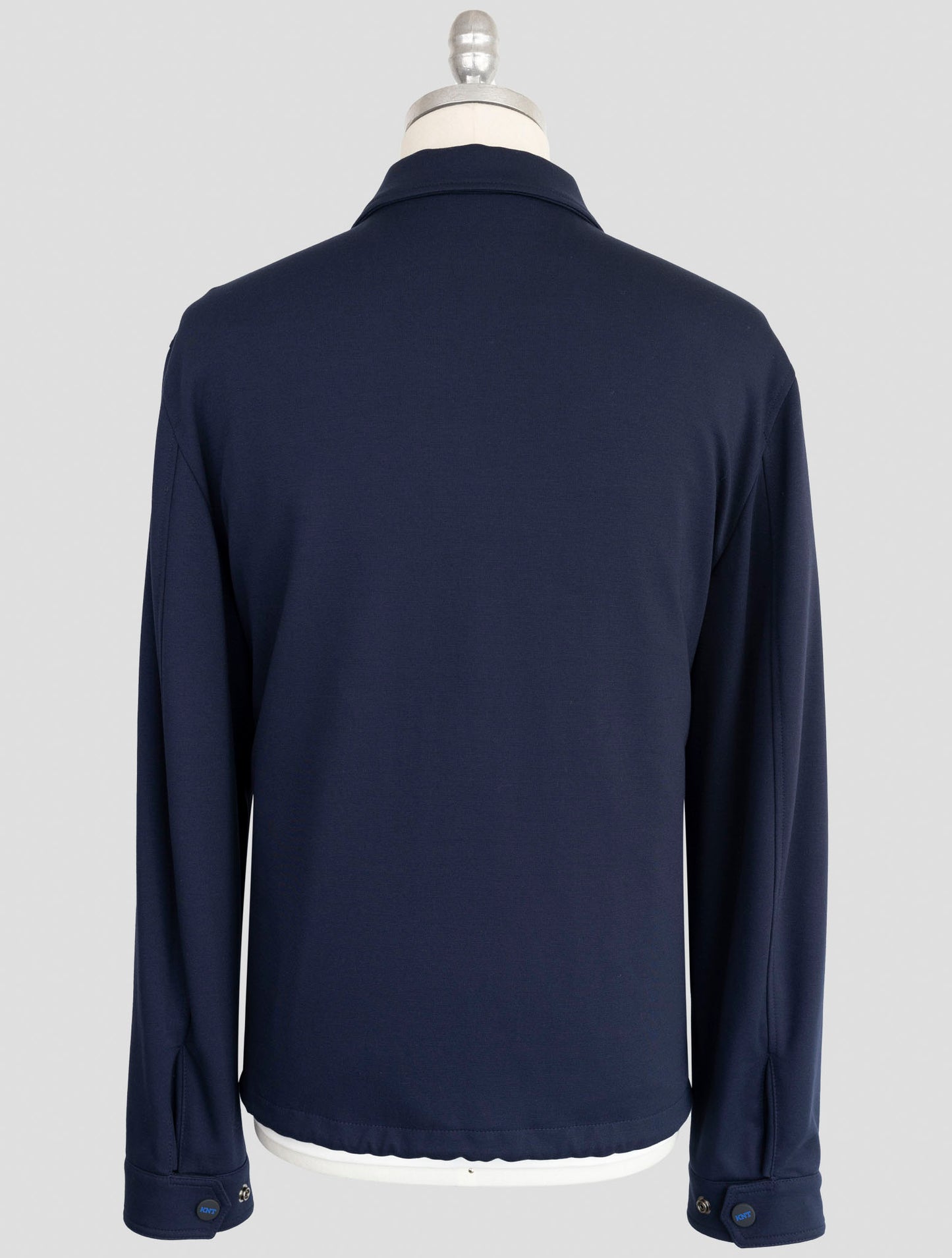 kiton Knt Blue Viscose Pa Ea Overshirt