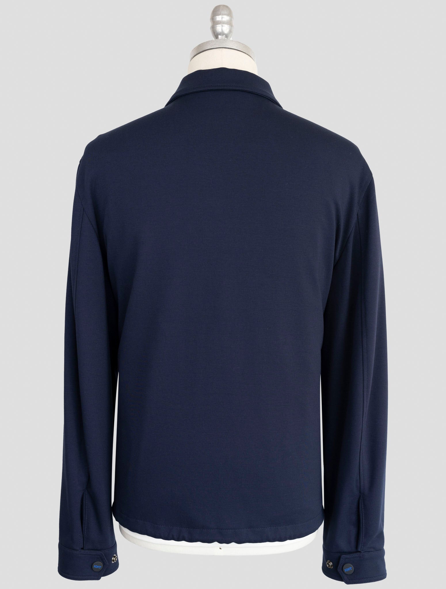 kiton Knt Blue Viscose Pa Ea Overshirt
