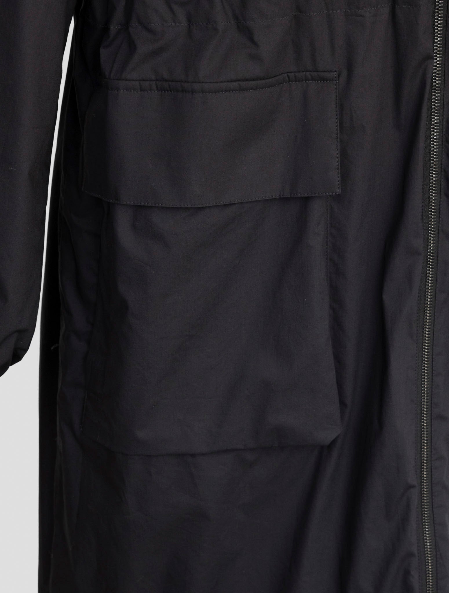 Kiton Knt Black Cotton Overoat