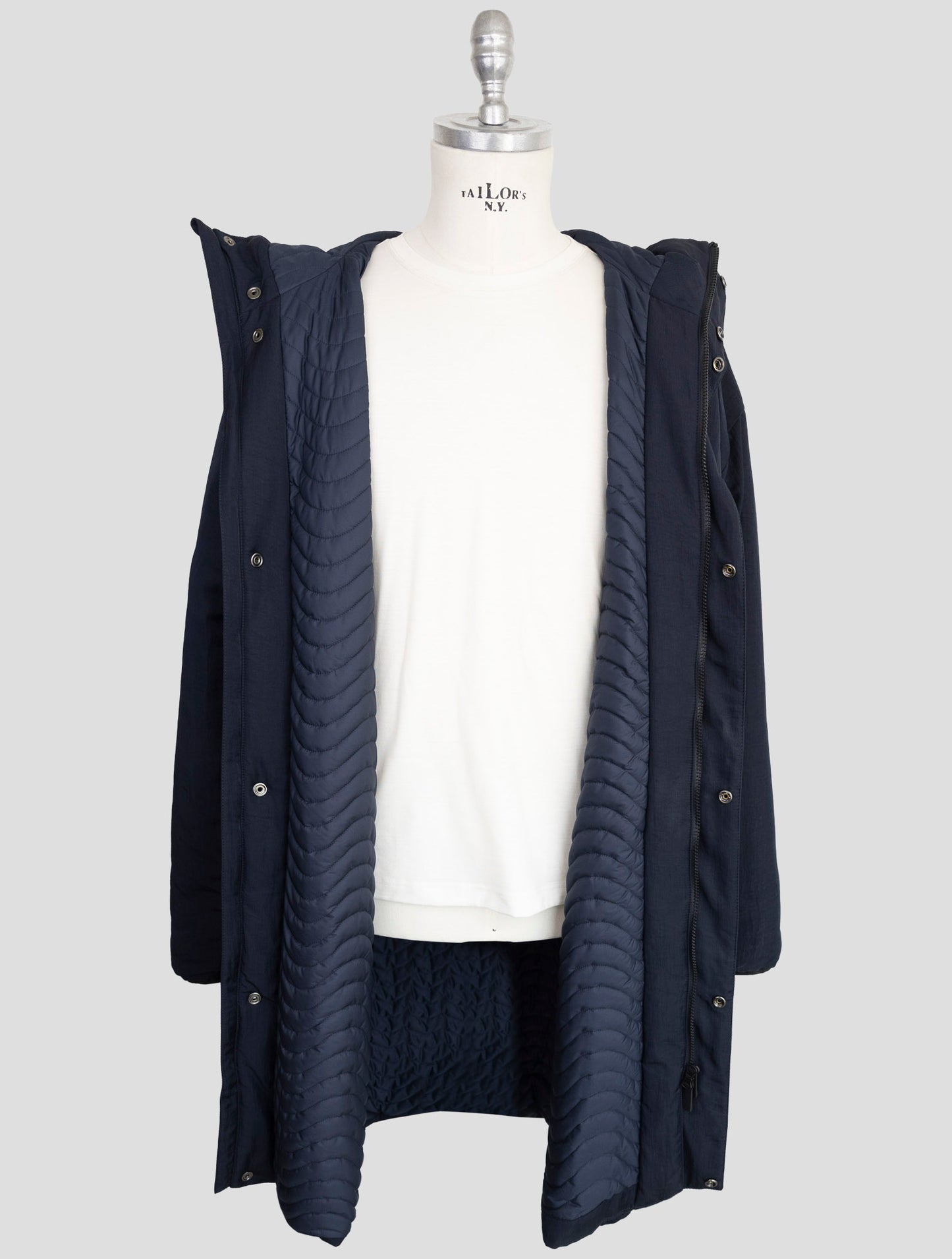 Kiton Knt Blue Pa Overoat