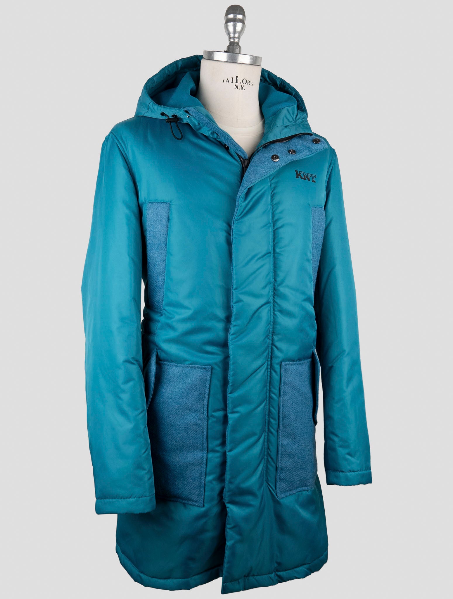 Kiton Knt Light Blue Pa Overoat