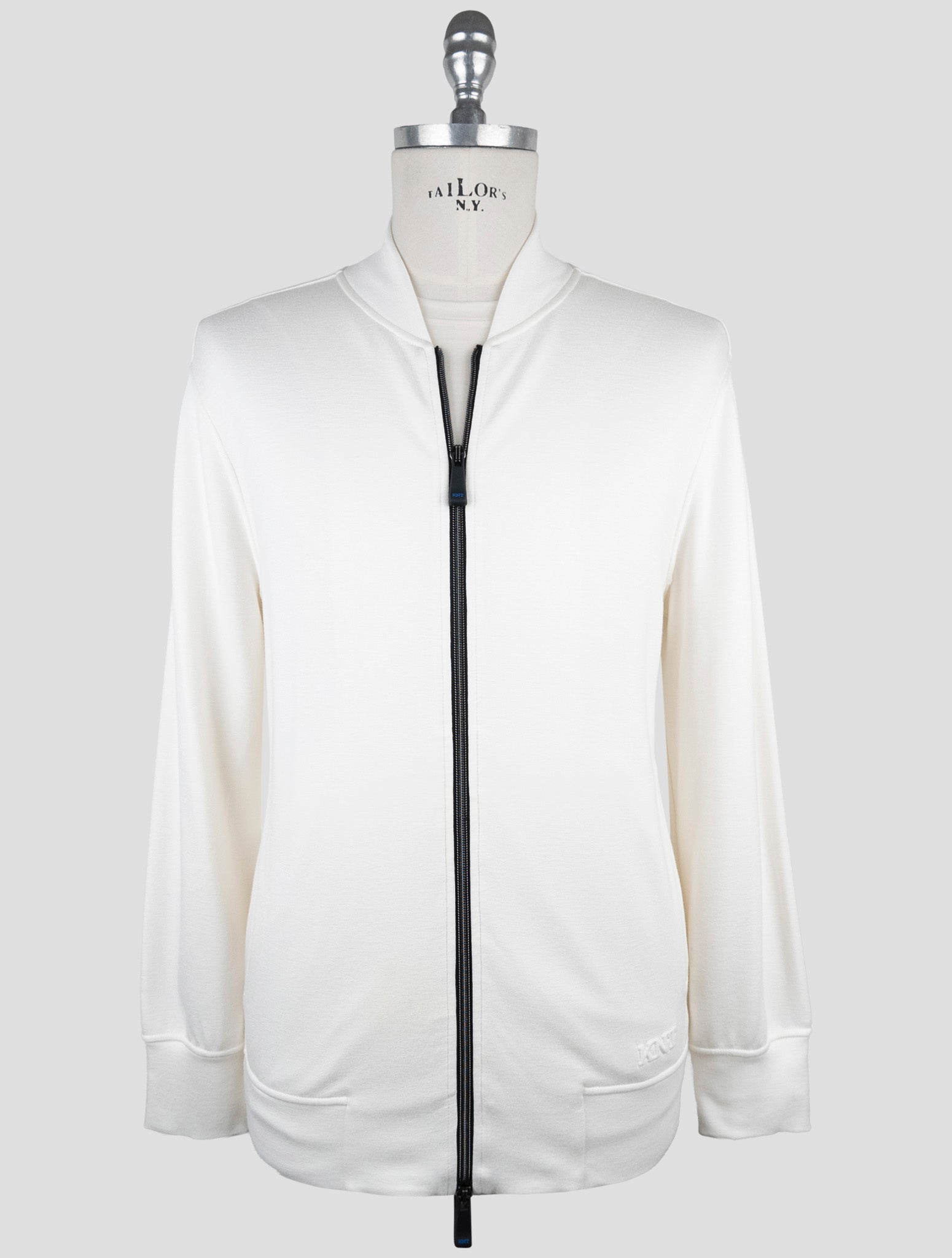 Kiton Knt White Viscose Ea Coat
