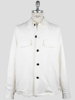 Kiton Knt White Cotton Ea Coat