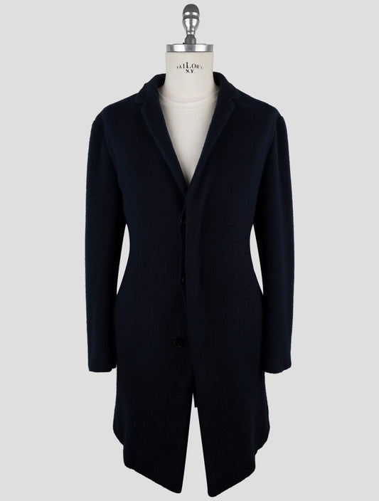 Kiton Knt Blue Cashmere Pa Overoat