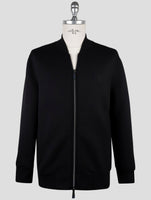 Kiton Knt Black Viscose Ea Coat