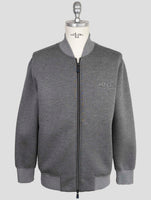 Kiton Knt Gray Viscose Ea Coat