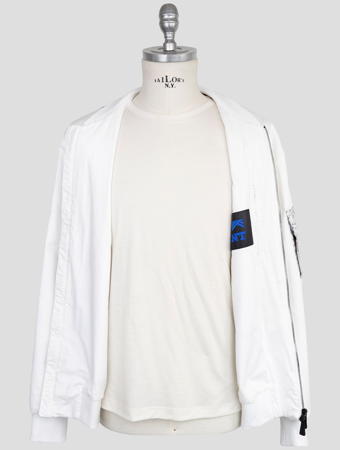 Kiton Knt White Cotton Coat