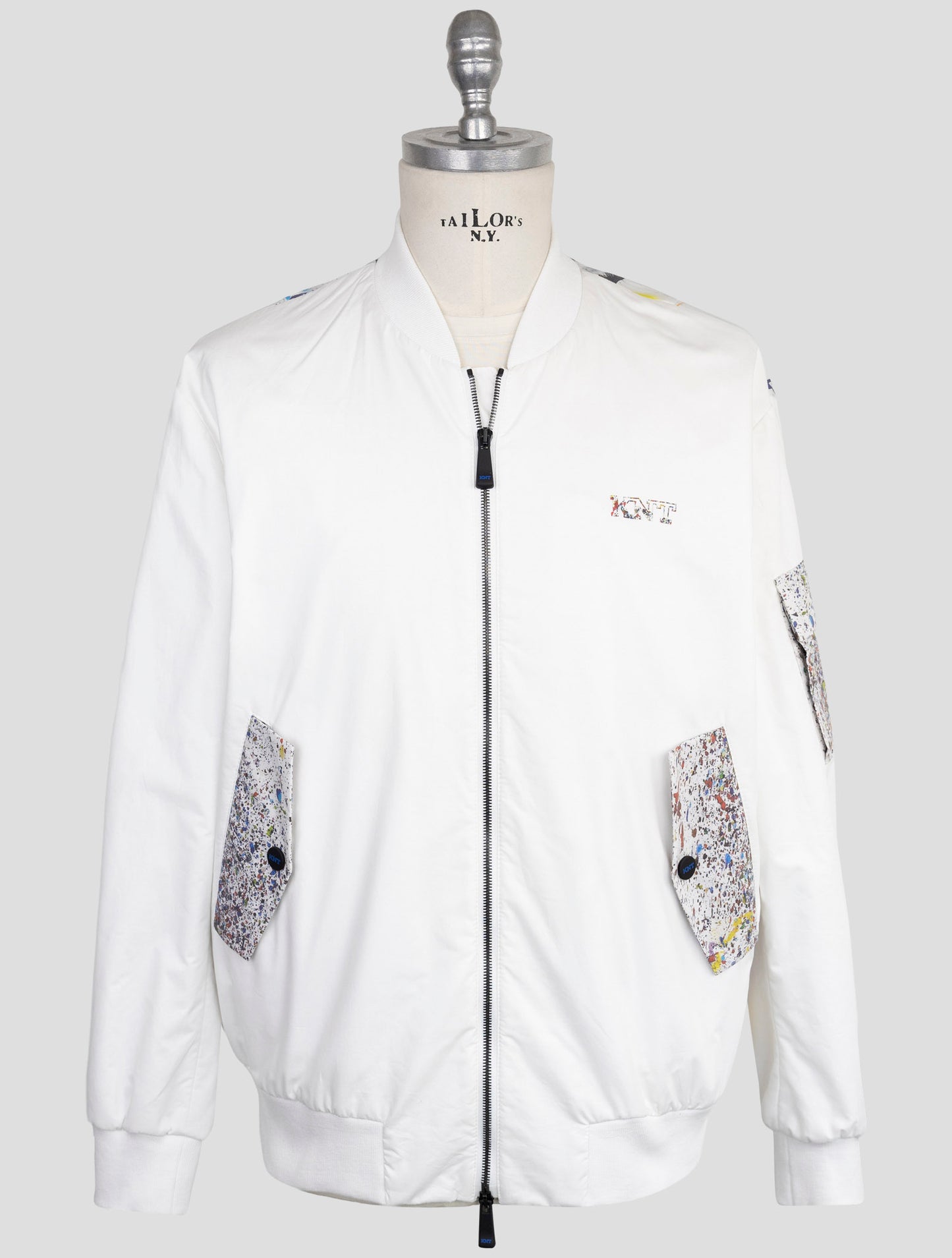 Kiton Knt White Viscose Pa Ea Coat