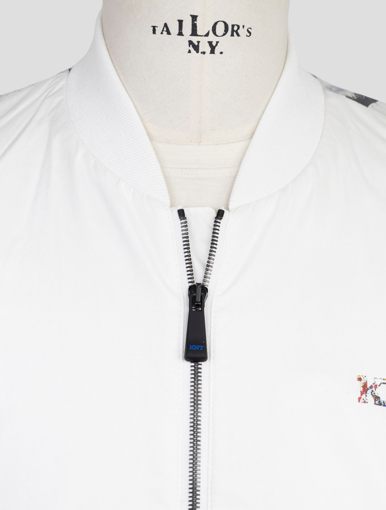 Kiton Knt White Viscose Pa Ea Coat